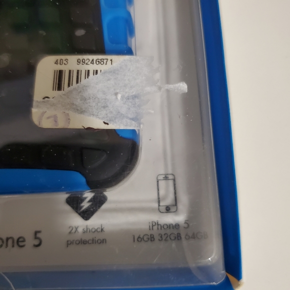 Ihome iPhone 5 black blue case kickstand - Picture 2 of 4